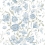 Tapete Karins Bukett Sandberg Sky blue S10162