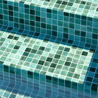 Angle convexe mosaico Nature 38 mm