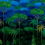 Ciel Tropical Panel Arte Bright Midnight 97650