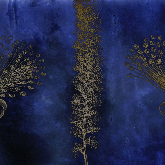 Papier peint panoramique Grand Siècle 9 Blue/Gold Labo Léonard