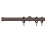 Gardinenstage Bouchon 25 Set mit Halteringen zur Wandbefestigung Houlès Or Rose Brossé T5015-30
