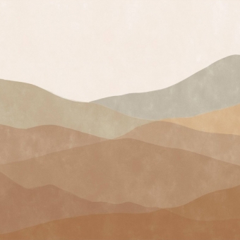 Papier peint panoramique Dune Terracotta Les Dominotiers
