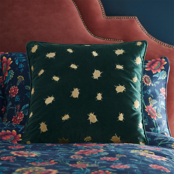 Coussin Firefly Emerald Clarke and Clarke