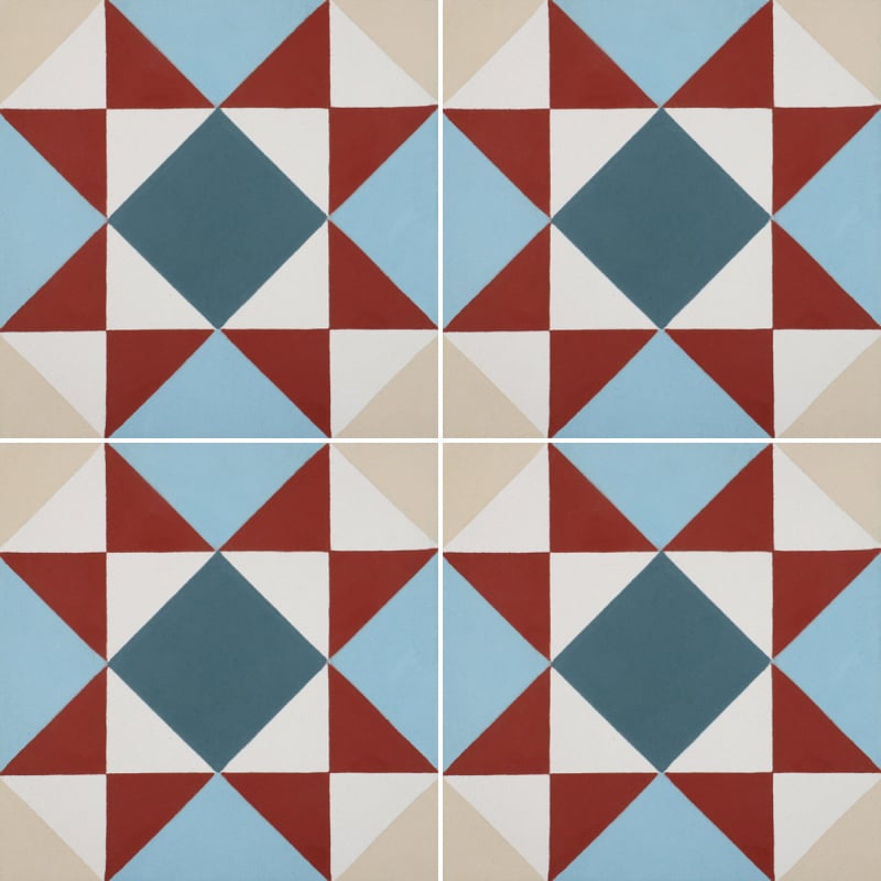 Victorian Westminster cement Tile De Tegel