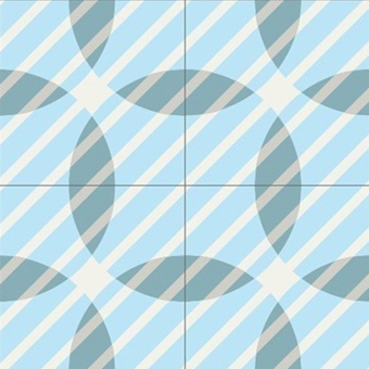 Alfombras baldosas ciment Flocons rectangle