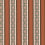 Chain Stripe Fabric Rubelli Burnt Orange 30503-3