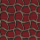 Tissu Wobble Grid Rubelli Red 30506-2