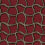 Wobble Grid Fabric Rubelli Red 30506-2