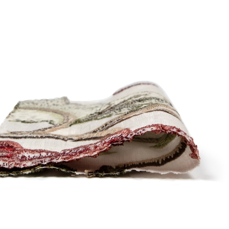 Flame Stitch Tree Fabric - Zoffany
