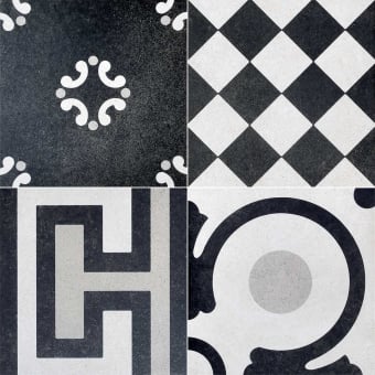 Black & White Mix Porcelain stoneware