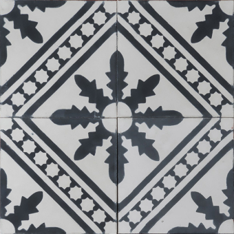 Palmblad cement Tile Dusty mint Marrakech Design