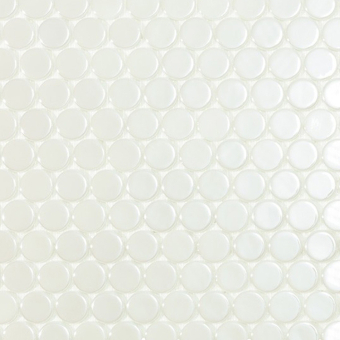 Mosaik Circle White Glossy Vidrepur