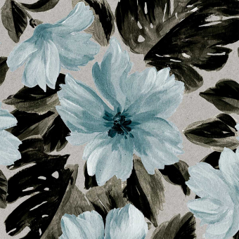 Grès cérame Flowers Blue Ornamenta