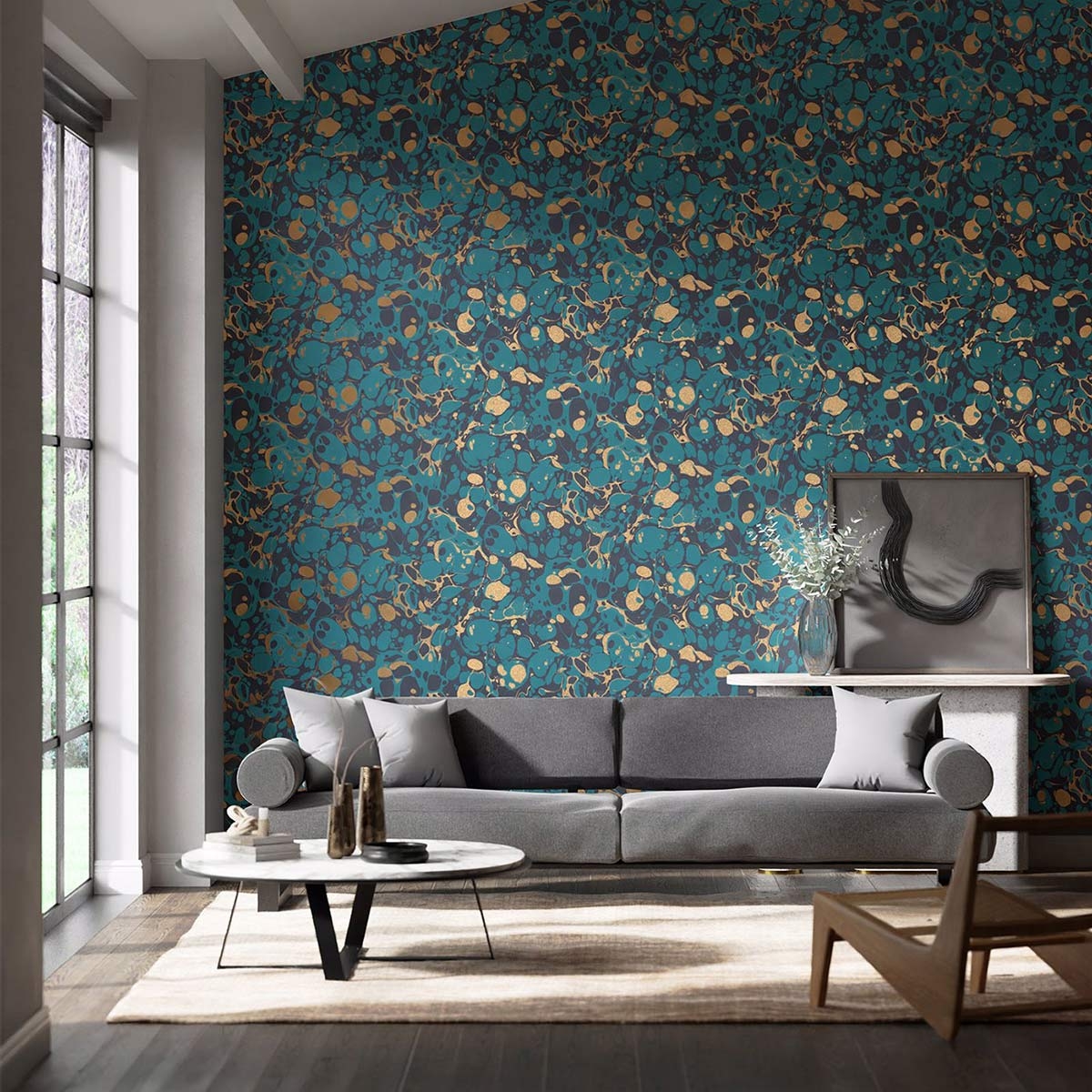 Carta da parati in marmo - Arlecchino, image size:1200x1200