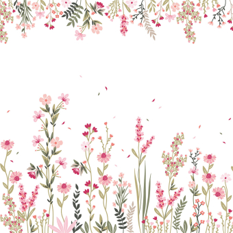 Papier peint panoramique A Field Of Flowers