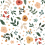 Tapete Floral Silhouettes Lilipinso Multicolore H0658