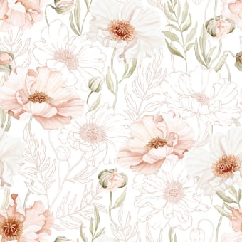 Papel pintado Pink Poppies