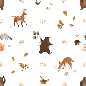 Little Forest Friends Wallpaper