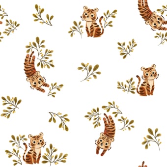 Papel pintado Cute Tiger