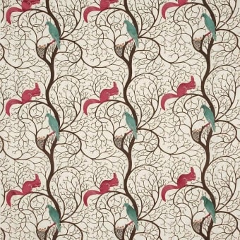 Squirrel and Dove Fabric