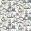 Pagoda River Fabric Sanderson Indigo/Blue DVIPPA202