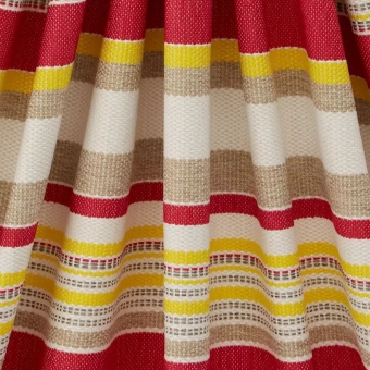 Cabana Tiles linen tablecloth - Red