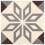 Old Star cement Tile De Tegel french grey, dark chocolate old-star-14x14x1.6