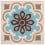 Uma cement Tile De Tegel misty blue, mokka 1382