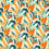 Velours Calathea Harlequin Azul/Onsen/French Ochre/Paprika HQN3121138