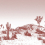 Carta da parati panoramica Arizona Edito Sépia/Blanc PP1S