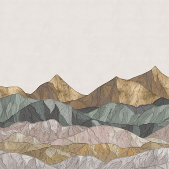 Panoramatapete Coloured Mountain