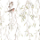 Carta da parati panoramica Spring Birds Borastapeter White 9447W