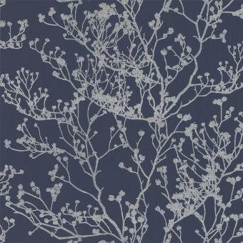 Budding Branch Silhouette Wall Covering