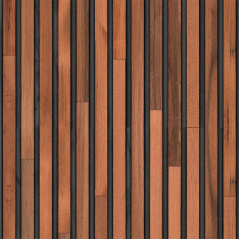 Timber Strips I Wall covering Noir/Brun NLXL by Arte