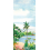 Carta da parati panoramica Les Îles Isidore Leroy 150x330 cm - 3 lés - côté gauche  6247801