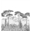 Papier peint panoramique Péninsule Isidore Leroy 300x330 cm - 6 lés - complet 6248201 et 6248203