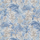 Trumpet Flowers Cotton Fabric GP & J Baker Blue BP10976/2