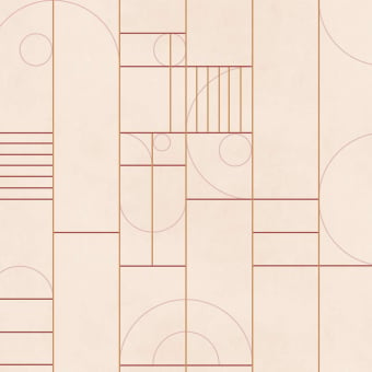 Carta da parati panoramica lino Modular