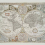 Carta da parati panoramica lino Historical Map Coordonné Papyrus A00325L