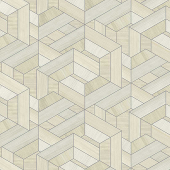 Hexagon wood Wallpaper