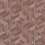 Papel pintado Bois Hexagon Coordonné Bordeaux A00447