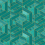Hexagon wood Wallpaper Coordonné Aqua A00448