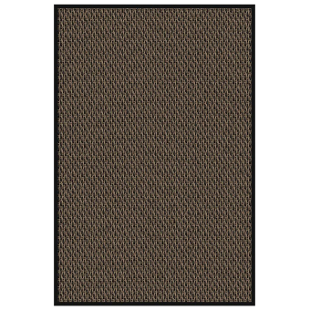 Tappeti Sisal Nature Black in-outdoor Solid black Bolon