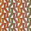 Terciopelo Monogramme Casamance Orange brulee / olive 32560334