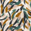 Tissu D&eacute;fil&eacute; Casamance Ocre / celadon / anthracite 31540115