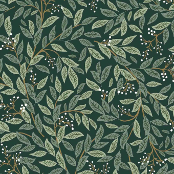 Willowberry adhesive wallpaper Emerald Rifle Paper Co.