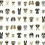 Papel pintado adhésif Dog Days Rifle Paper Co. Grey PSW1462RL