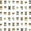 Carta da parati adhésif Cool Cats Rifle Paper Co. Grey/Gold PSW1464RL