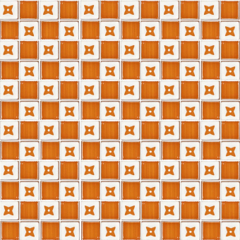 Mosaico Quadra Decor 2 Pennellato Arancio/Sirio Arancio Francesco De Maio