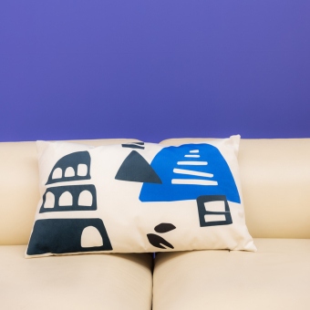 Babylone Blue L Cushion